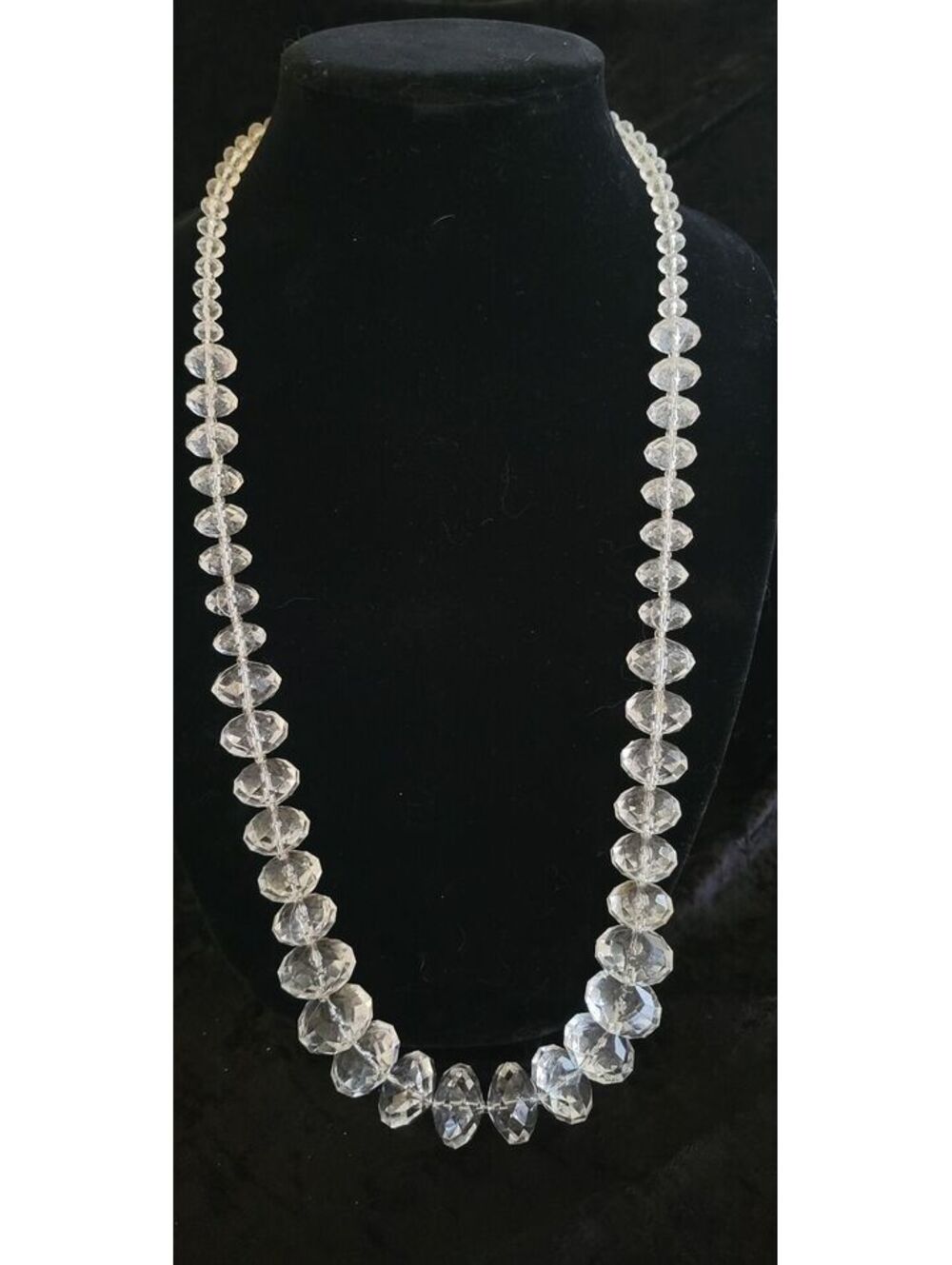Joan Rivers Classics Collection Clear Lucite Necklace